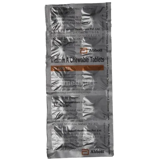 vitamin a chew tablet 30's